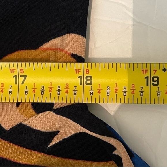 Tibi Black Gold Blue Bold Print Date Night Event Shift Dress NWOT Size S - Picture 11 of 12